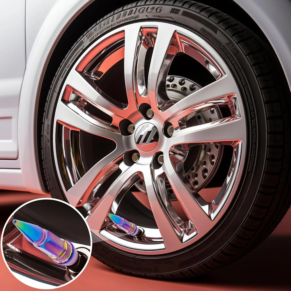 Lot De 8 Bouchons De Valve De Pneu De Voiture Faits à La Main Avec Strass étincelants Attrayants Et Universels Pour Modification (rose