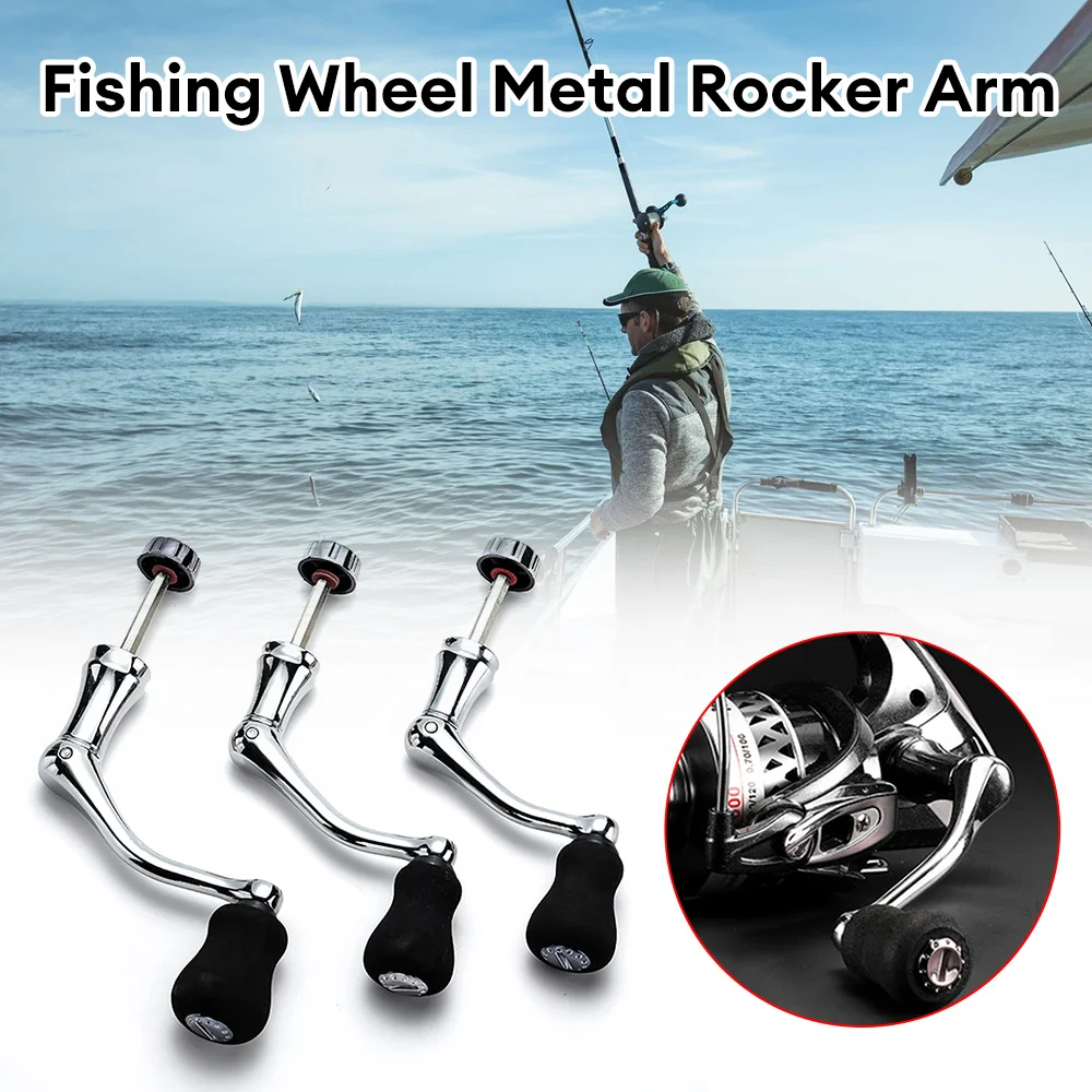  HEWEIU Spinning Reel Handle Replacement -Hexagon Stud Metal  Fishing Reel Replacement Power Handle - Metal Rocker Arm Grip Fishing  Spinning Reel Handle Grip-Fishing Reel Replacement Part : Sports & Outdoors