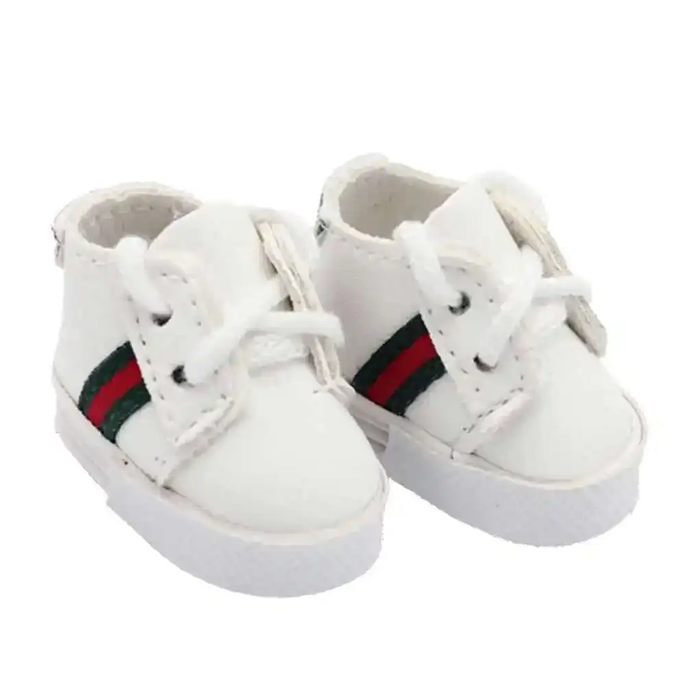 Versatile Leather Cloth Sports Shoes for Dolls - Multiple Styles, 4x1.8cm