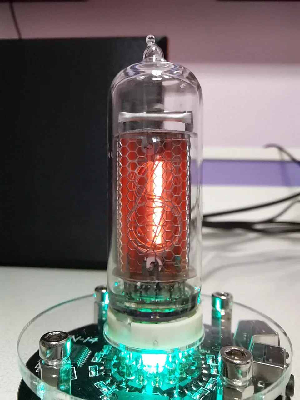 Nvarcher 시계용 발광 튜브, 닉시 디지털 LED, 소수점 포함, IN-14