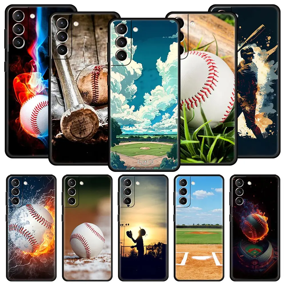 Silicone Baseball Design Phone Case - Soft and Durable Cover