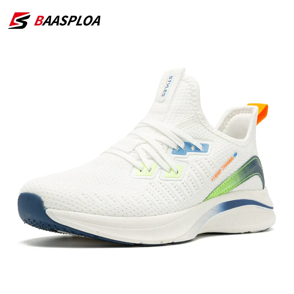 Baasploa Running Shoes For Women Lightweight Casual Women's Designer Mesh Sneakers Lace-Up Female Outdoor Sports Tennis Shoe