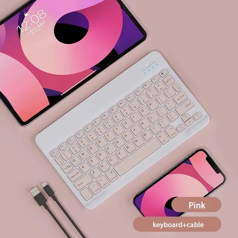 Universal 10 inch Bluetooth Keyboard for iPhone/Samsung/Xiaomi/Huawei Phone Wireless Keyboards Universal for Tablet Laptop