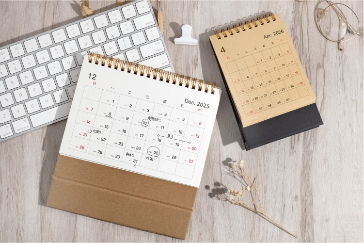 Journal GO Tragbarer, vereinfachter Standkalender, 2026-Seiten-Flip-Desktop-Ornament, Check-in-Planer, Kalender, Schule, Bürobedarf – Detail 13
