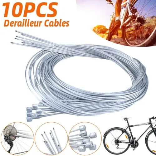 10PCS Mountain /Bike Steel Inner Cable Mtb Road /Bike Derailleur /Gear 1700M Stainless Steel /Line Tube Inner /Bicycle Cables universal steel bicycle rear gear derailleur mtb chain guard protector for mountain road bike transmission protection rr7244 new