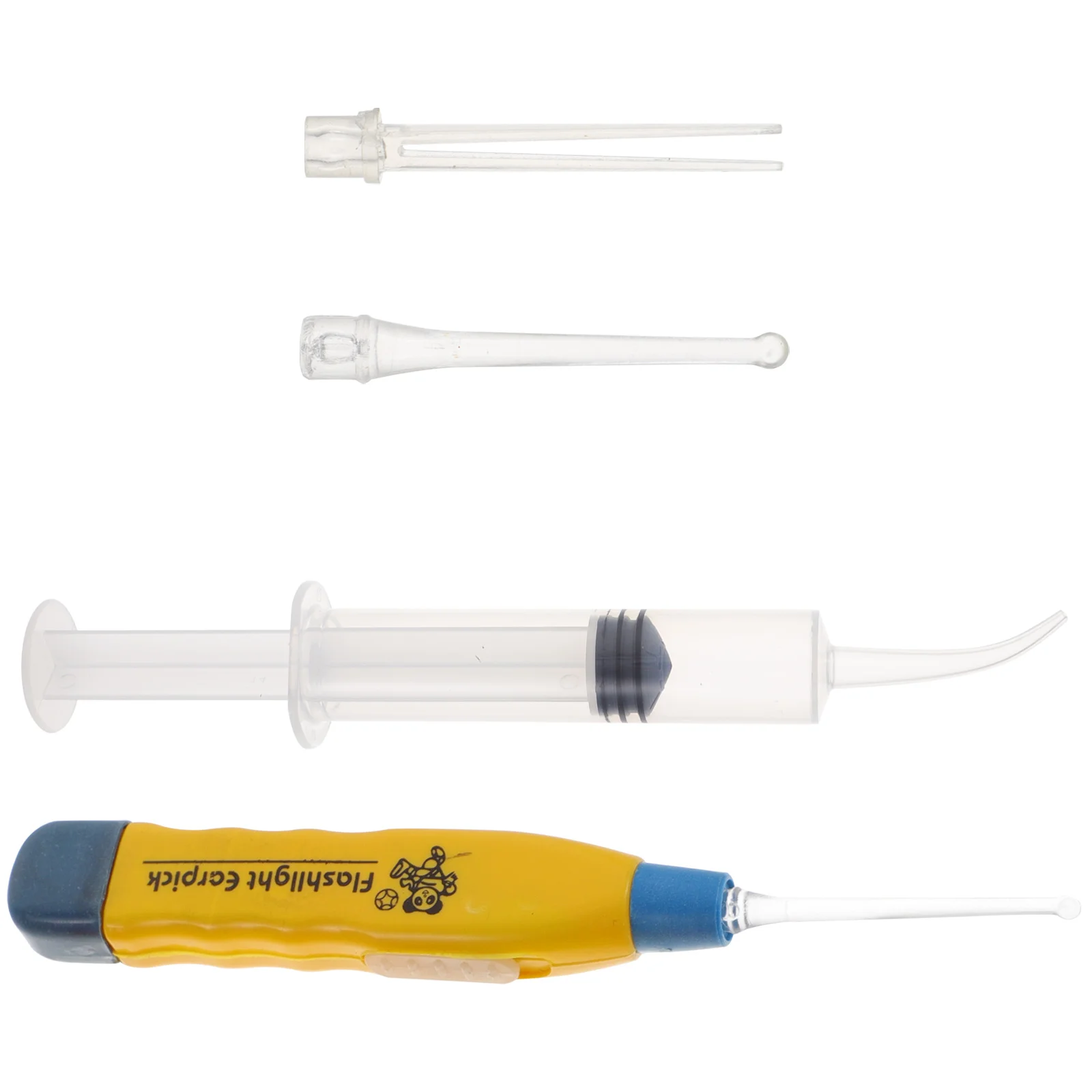 Tonsil Stone Remover Tool Or Earwax Removal With Tips + Irrigator Cleaning Tool Irrigation Syringe(Random Color) Wash 3