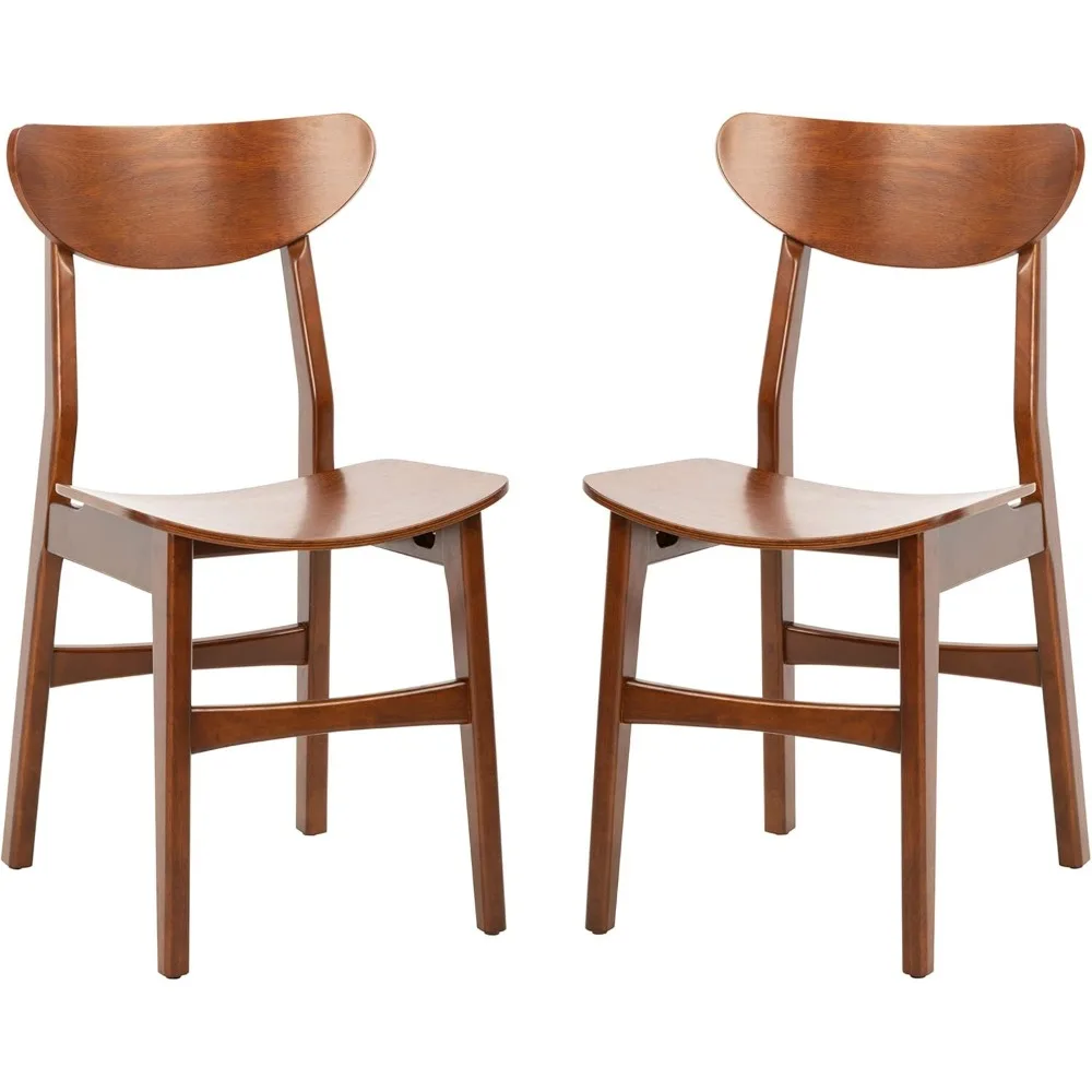DCH1001D-SET2 Home Lucca Cherry Retro Dining Chair (Set of 2), Walnut 3