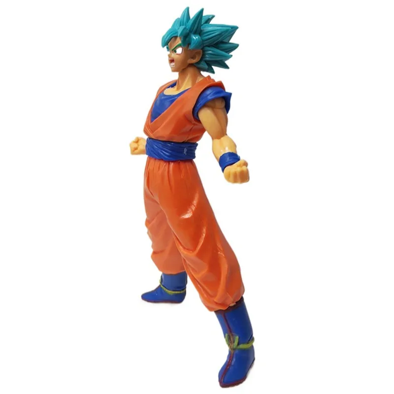 Dragon Ball Z Figurine Super Anime Model Saiyan Blue Goku Figures 18cm  Height Action Figure DBZ PVC Statue Collection Toy Figma