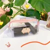 Waterproof Transparent Zipper Cosmetic Bag Fashion Print Women Girl Travel Makeup Bag Pouch Wash Organizer Toiletry Storage Bags 6