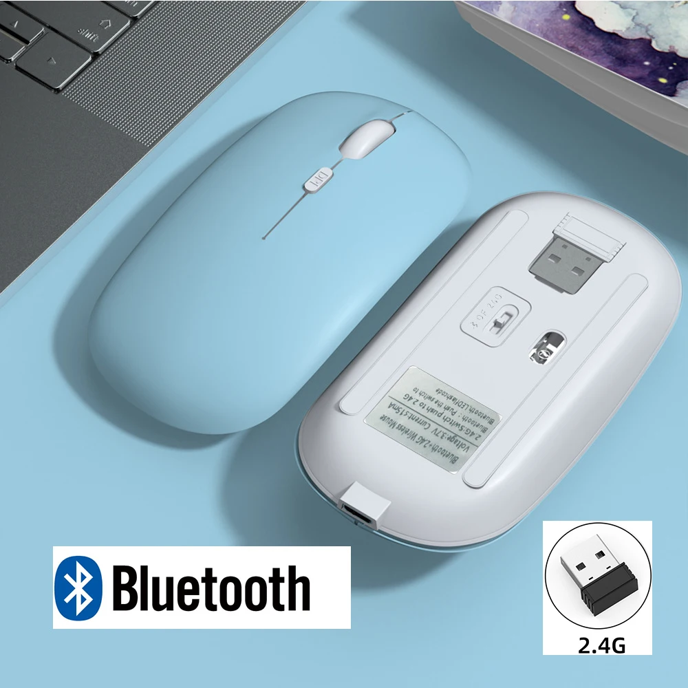 Rechargeable Wireless Bluetooth Mouse – Versatile Multi-Device Connectivity