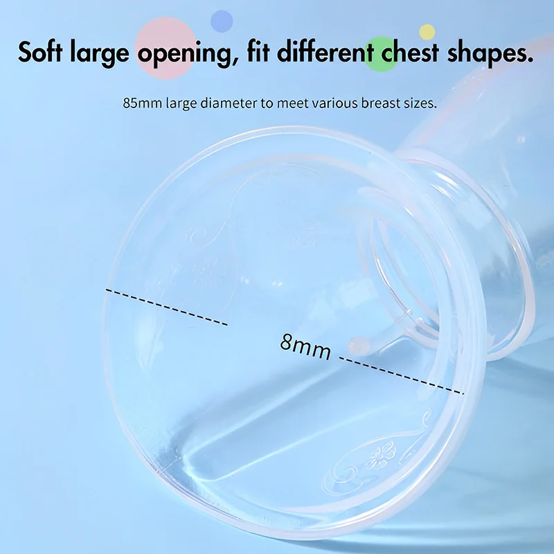 Manual Breast Pump Baby Feeding Manual Breast Pump Breast Collector Automatic Correction Breast Milk Silicone Pumps BPA Free 6
