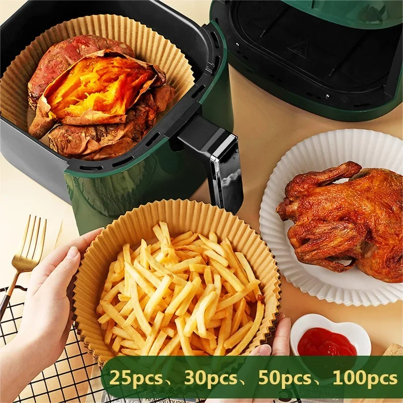 

Kitchen Air Fryer Paper Special air paper accesories Baking Oil-proof Paper for Household Barbecue Plate Food Oven fryer papers