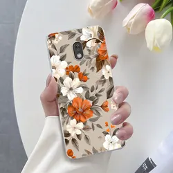 Luxurious Butterfly Flower Clear Soft Silicone Protective Phone Case for Nokia215 4G 2024 (TM2701)