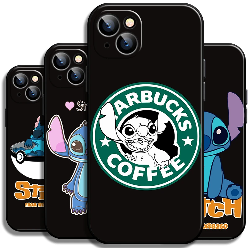 Cute Cartoon Lilo Stitch For Apple iPhone 13 12 11 Pro Mini X XR XS Max SE 5 6 6S 7 8 Plus Phone Case Back Soft Funda Coque best case for iphone 13 