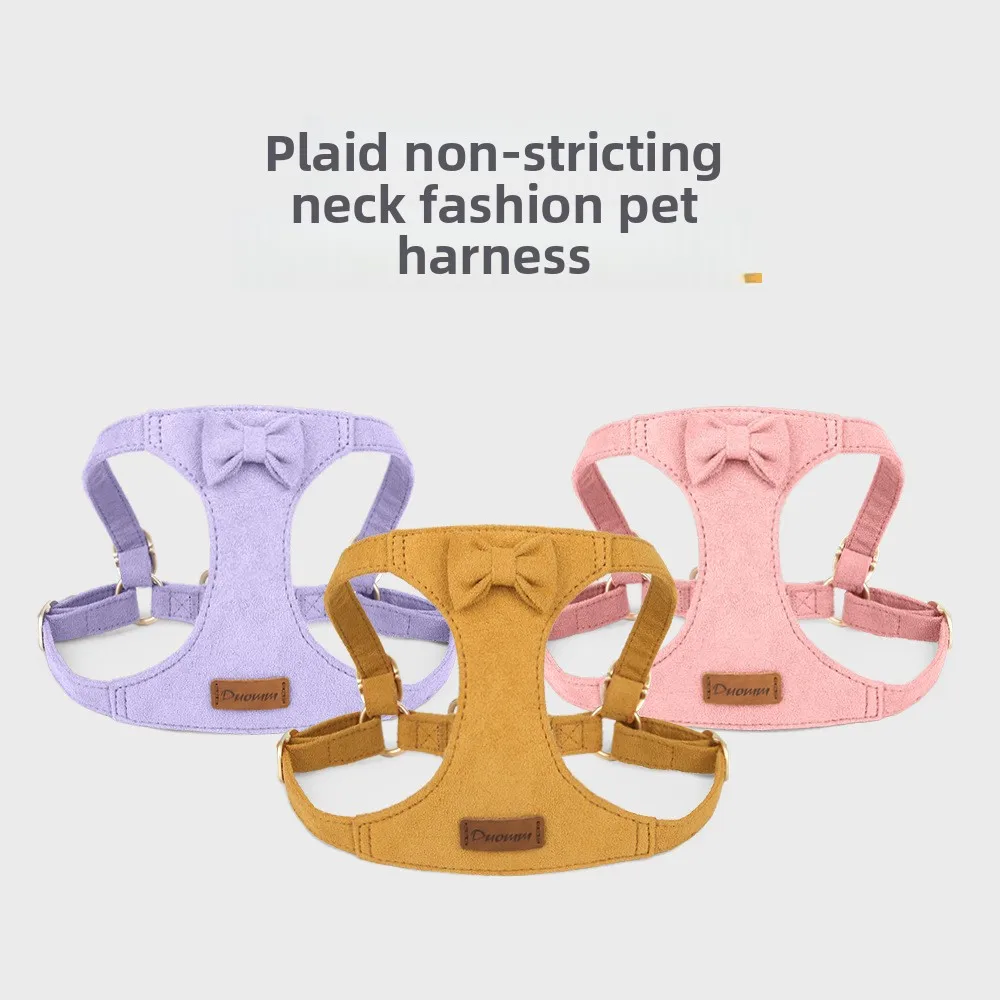 Trendy Suede Dog Harness Set 3