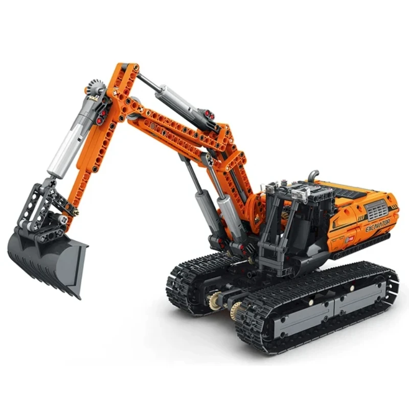 Reobrix 22017 Tecnica escavatore a pala mattoni, 3188 pezzi blocchi da costruzione, MOC creativo giocattolo da costruzione, telecomando & APP escavatore giocattolo di montaggio