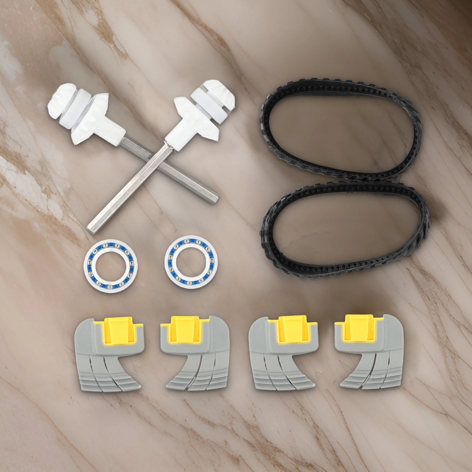 Poolreiniger-Teilesatz R0526100 Reifen, Wellen, C60-Bürsten für Zodiac MX8 MX6 Schwimmbad-Reinigungsmaschinen-Zubehör