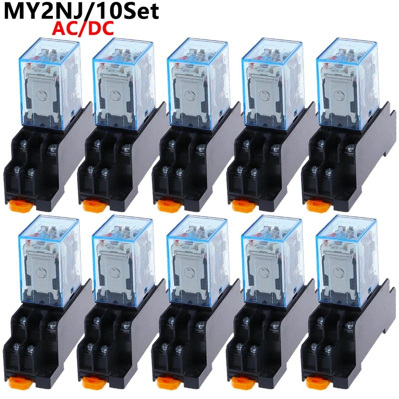 Heschen - Bobina relè uso generico MY2NJ 6V DC 5A 24V DC/220 V AC DPDT Heschen - Bobina relè uso generico MY2NJ 6V DC 5A 24V DC/220 V AC DPDT