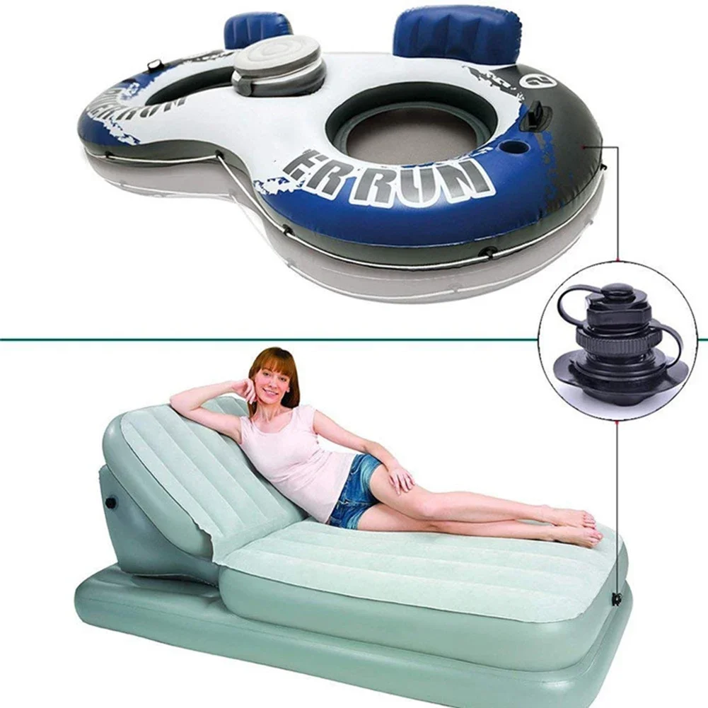 Air Valve Nozzle Cap Plug for Inflatable Boat Kayak Mattress Airbed Pump Adapter