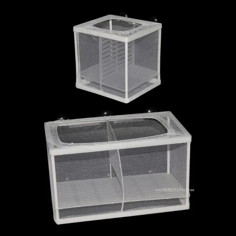 Fish Breeding Box S/L Aquarium Fish Breeding Breeder Box Baby Fish Hatchery Isolation Net Tank Incubator Hanging