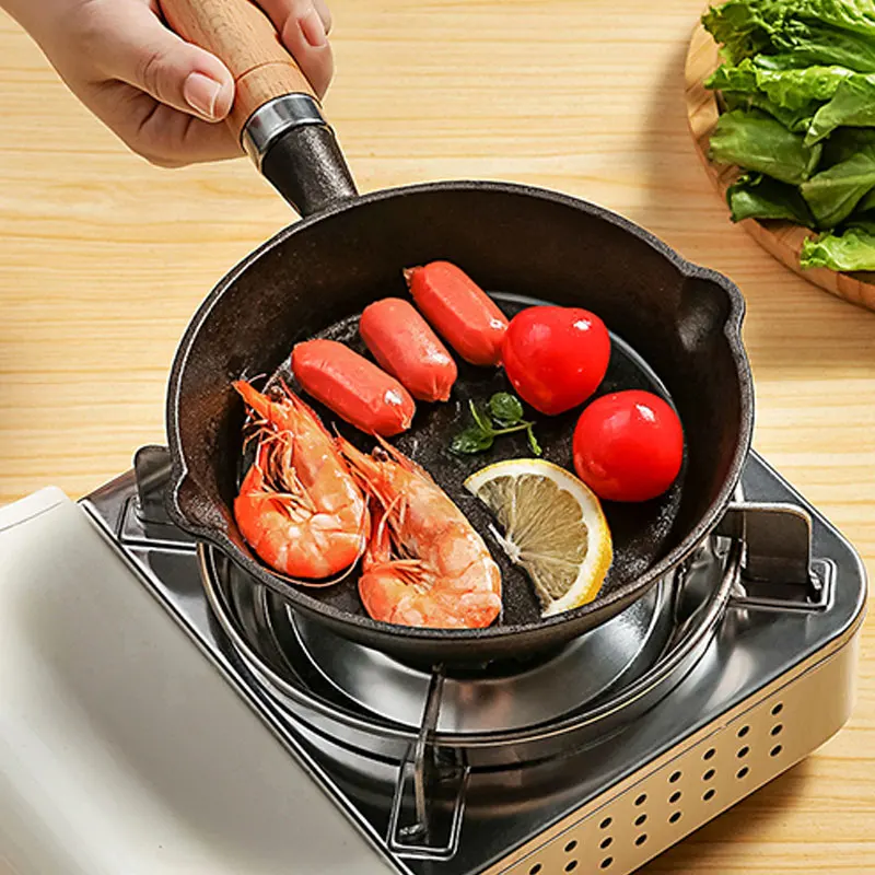 Mini Frying Pan Poached Protable Egg Pancakes Stir-Fry Omelette Iron Pot  Household Small Kitchen Cookware Breakfast Tools - AliExpress