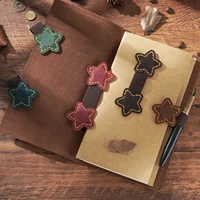 Genuine Leather Magnetic Bookmark Clip Multifunctional Book Markers Holder Accessory Double-Sided Book Pages Divider Stationery 1