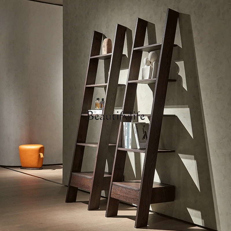 

Ash Wood Bookshelf Design Art Simple Decorative Frame