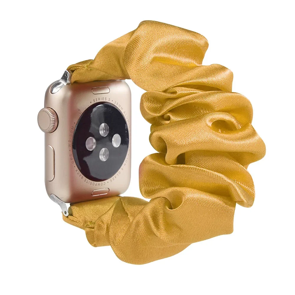 Enhanced Product Title: Stylish Adjustable Elastic Scrunchie Watch Band Strap