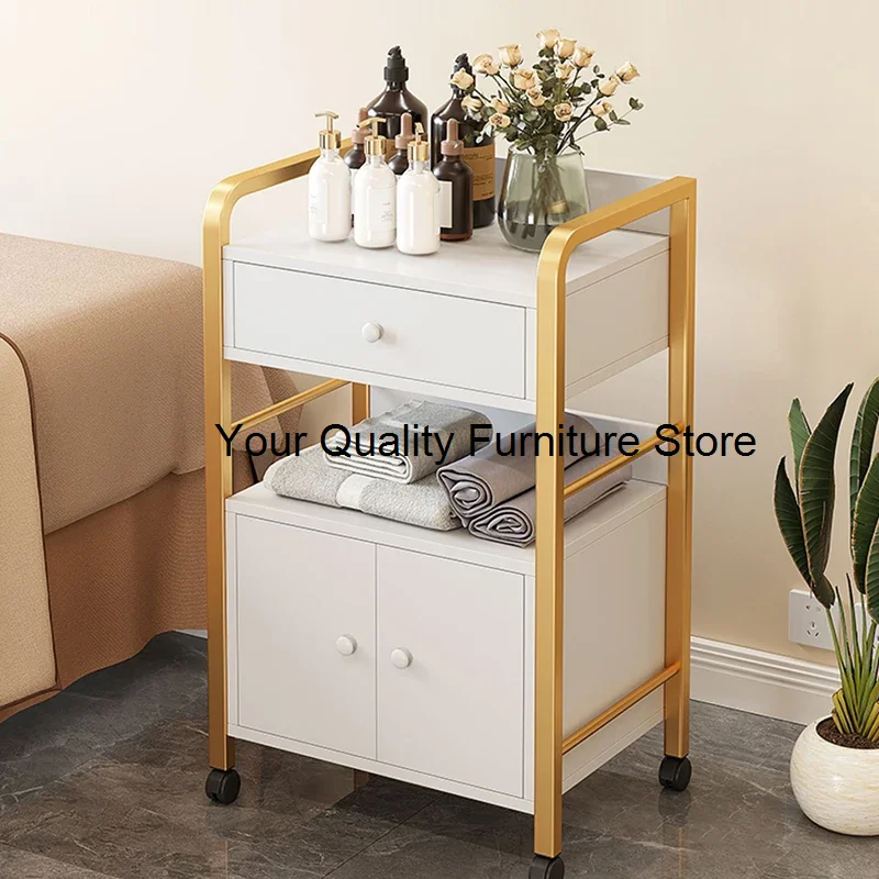 

Cosmetic Hairdresser Tool Salon Trolley Rolling Manicure Tattoo Salon Trolley Spa Lash Carrito Auxiliar Salon Furniture WKST