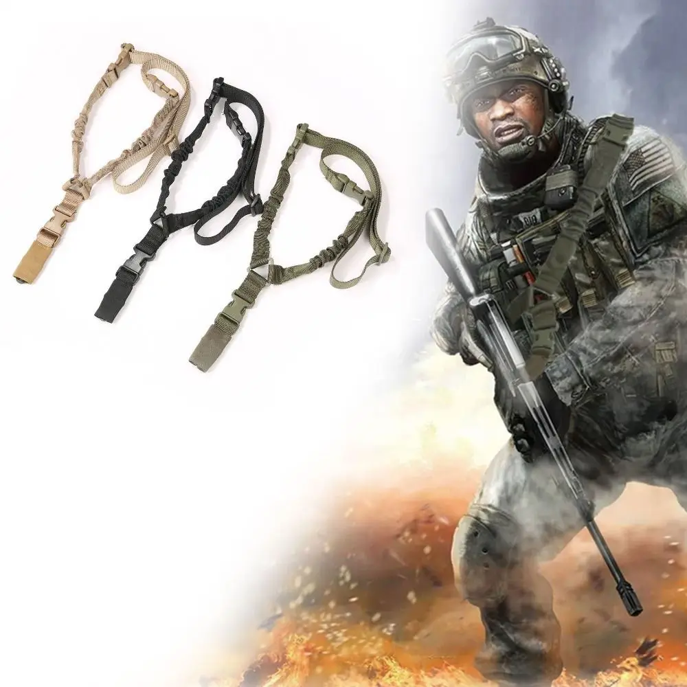 

Adjustable Tactical Sling Strap Multifunctional CS Nylon Rifle Slings One Single Point Shoulder Strap Universal