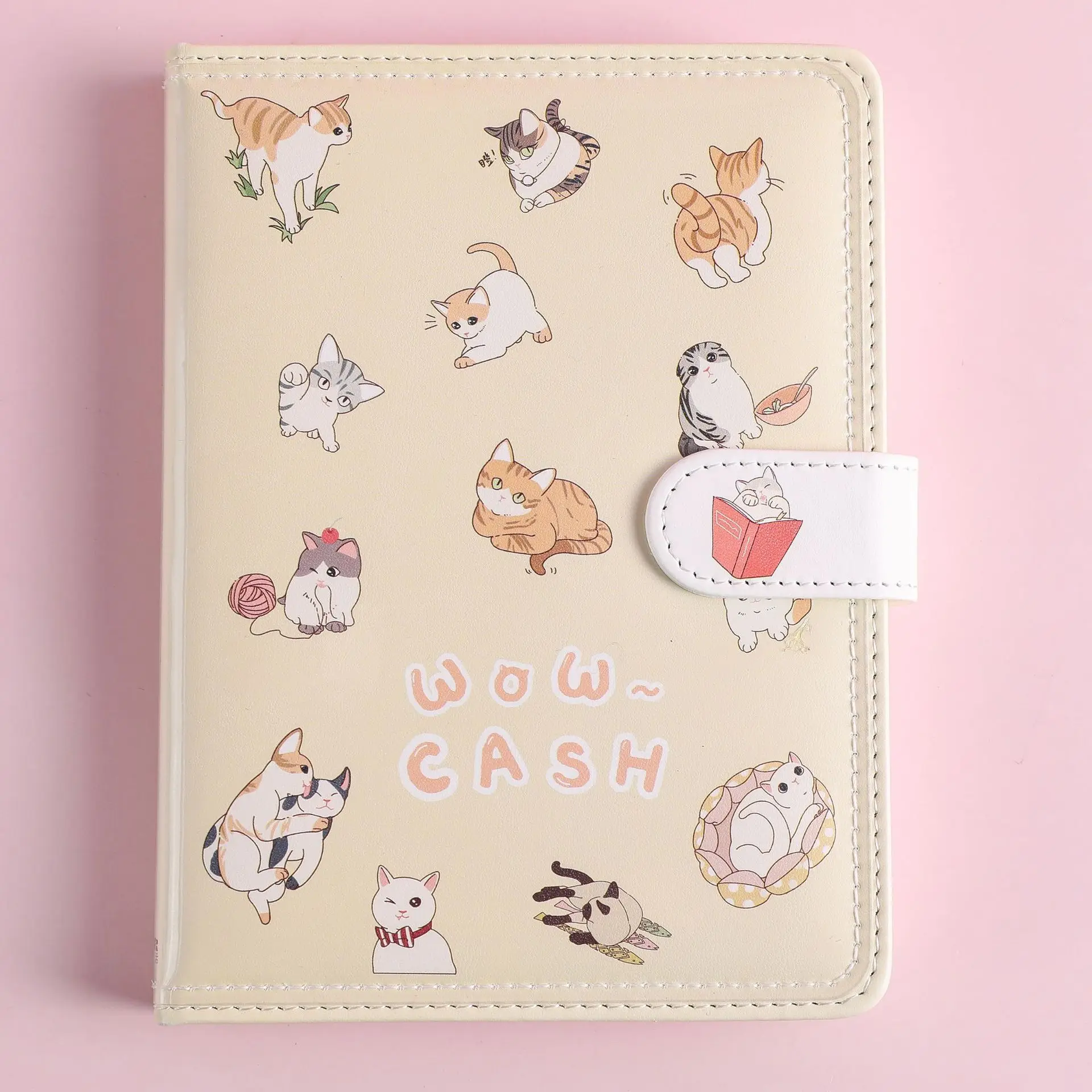 Kawaii Cat Leather Notebook