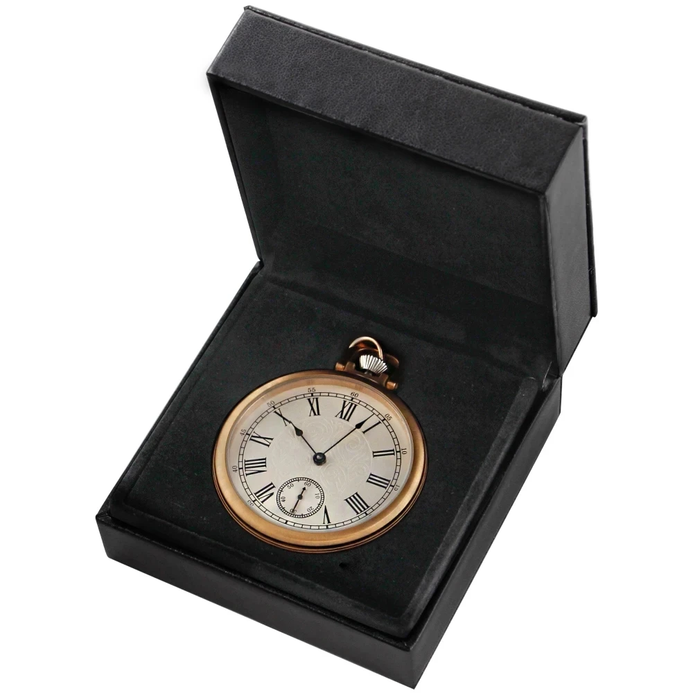 새로운 럭셔리 앤틱 포켓 시계 기계식 방수 풀 스틸 포켓 시계 크리스마스 생일 컬렉션 선물