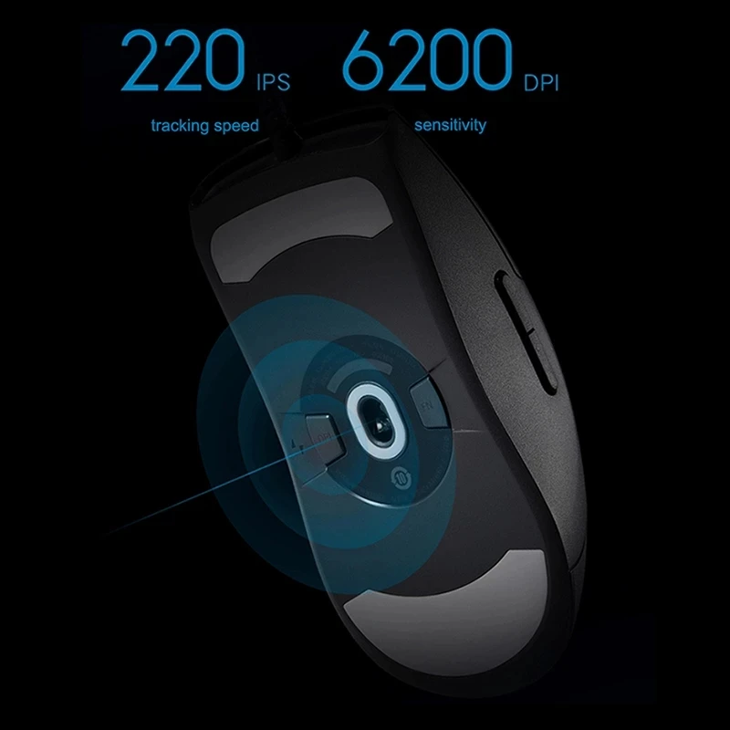 Xiaomi Game Mouse Lite com Luz Rgb Cinco Engrenagens Ajustadas 80 Milhões de Hits Ttc Micro Move 220 Ips - Imagem 2