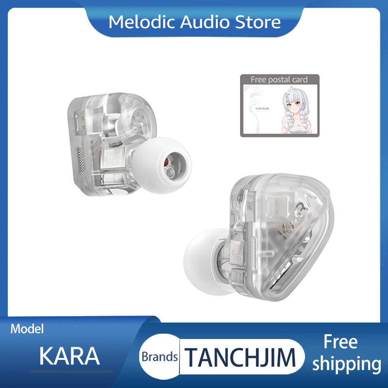 

Наушники-вкладыши Tanchjim KARA 1DD 4BA Hybrid Drives наушники контролировать IEM со сменными кабелями