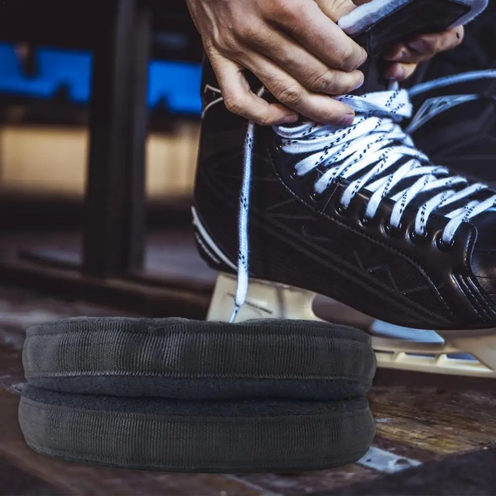 Description Picture 4 of itemIce Skate Cover towel Figure skate covers protect the blades 1 Pair Ice Skating Guards prolong sharpening time for ice hockey