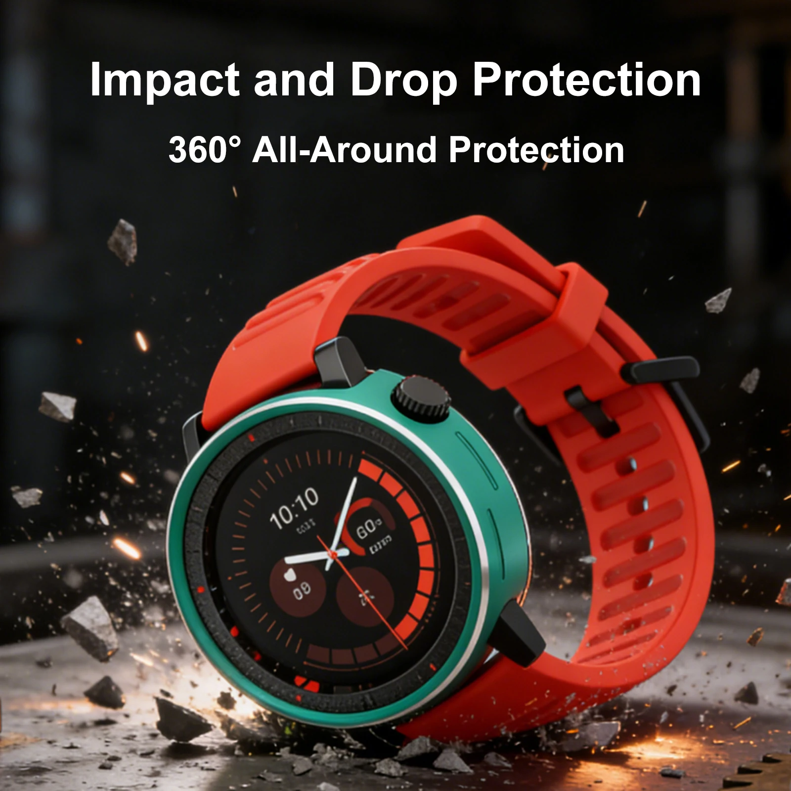 Clear Shockproof Screen Protector with Hard Protective Bumper