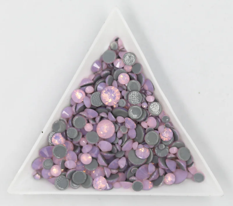 

All Sizes SS3-SS30 Pink Opal Crystal Nail Art Rhinestone decorations 3D Flatback Glass HotFix Rhinestones for Garment