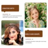 2 Pcs Fox Leopard Cat Ear Headband Women's Faux Fur Animal Metallic Fabric Headwear for Party 3
