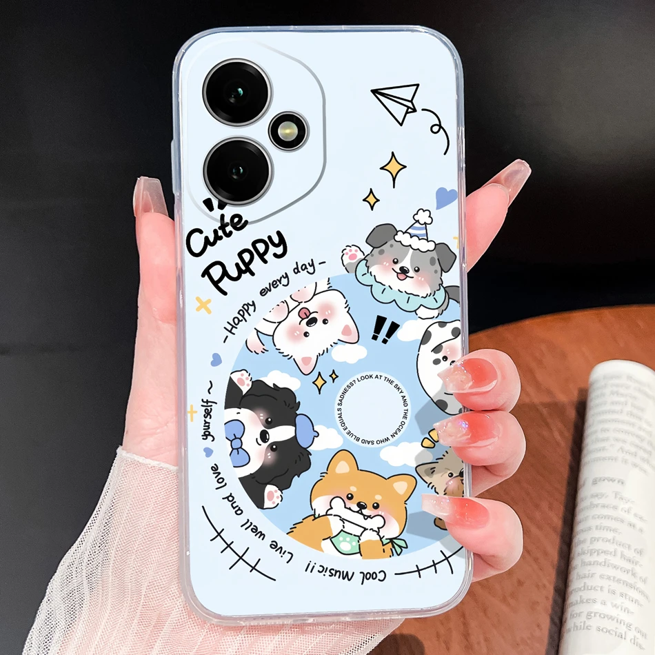 Cupid-Angel Soft Clear Silicone Anti-Drop Phone Case - Slim Protective Back Cover
