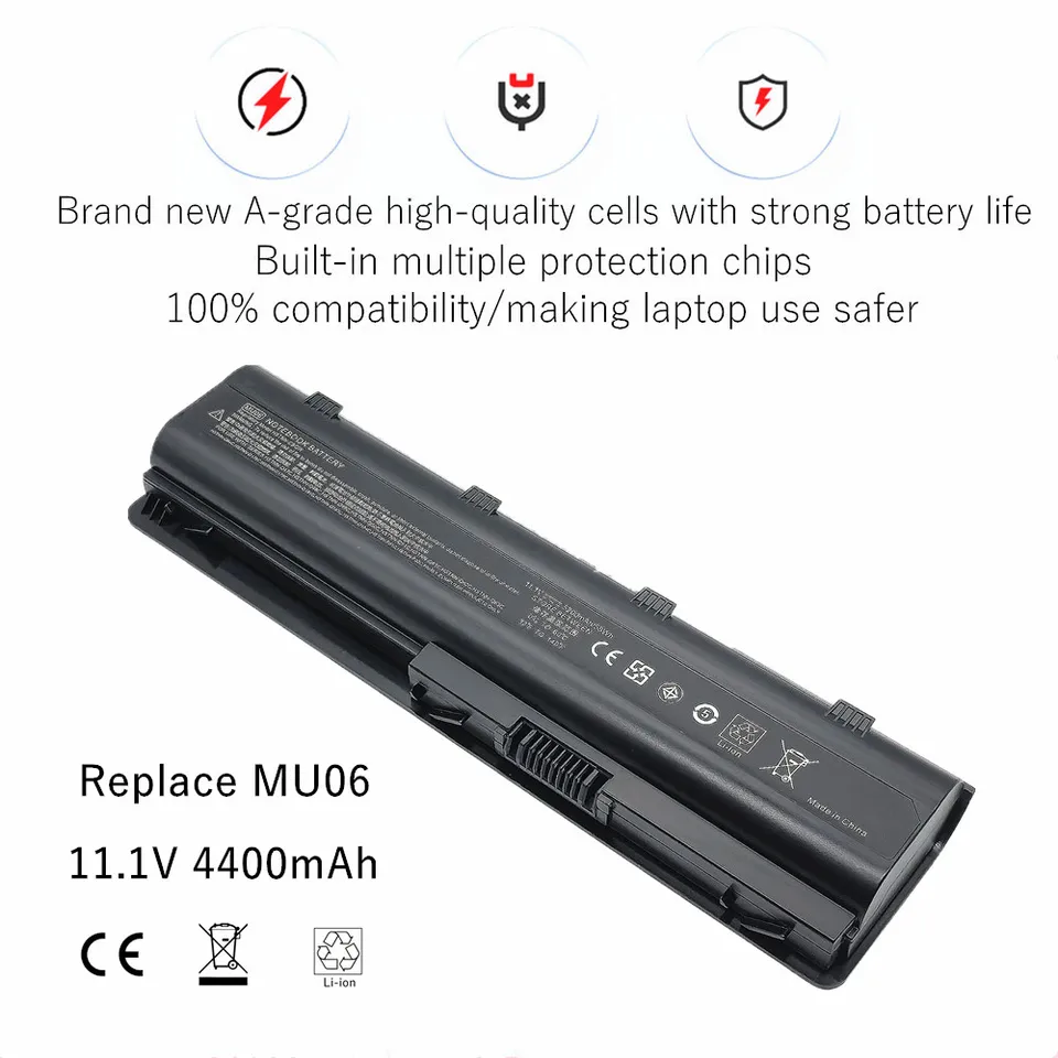 ASUNCELL Batteria per laptop per HP COMPAQ Presario CQ32 CQ42 CQ56 CQ62 CQ72 Pavilion DV5-2000 DV6-3000 DV6-6000 DV7-1400 DV7-5000 G6 G7 DV7-6000 593553-001 593554-001 593562-001 MU06 MU09 636631-001