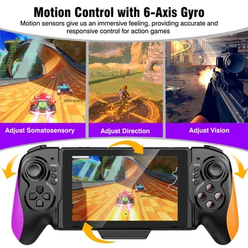 New Handheld Controller Grip With Dual Motor Vibration For Nintendo Switch/Switch OLED Joy Pad Video Game Console 1