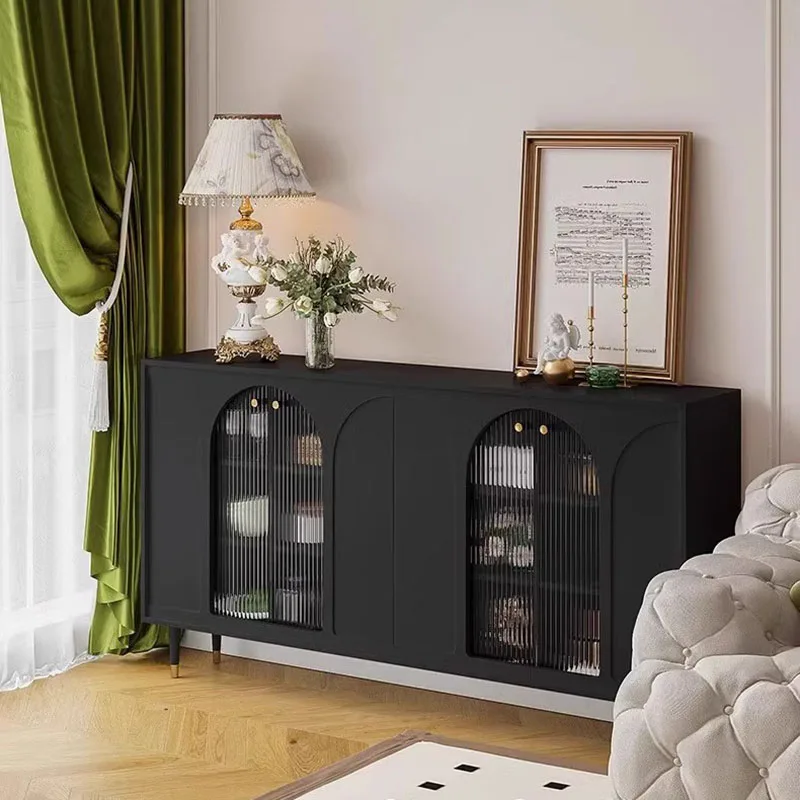 Home Black Space Saving Sideboard Dressers Vanity Drawers Display Cabinet Large Minimalist Muebles De Cocina Bedroom Furniture