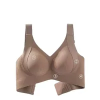 Soutien-gorge réglable de haute qualité pour femmes, pour gros seins, petite taille, confort sans trace, sans anneaux en acier, sous-vêtements pour femmes 4