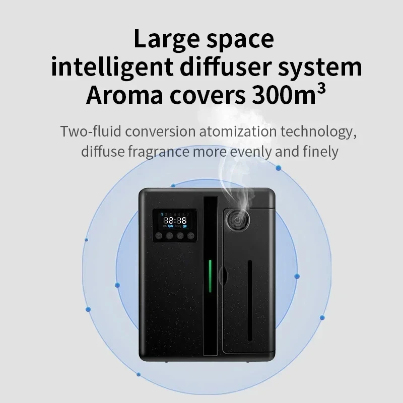 Scent Machine Coverage 300m³ Aroma Diffuser Wall Mounted Hotel Aroma Diffuser With Fan Inside For Large Area Home Fragrance