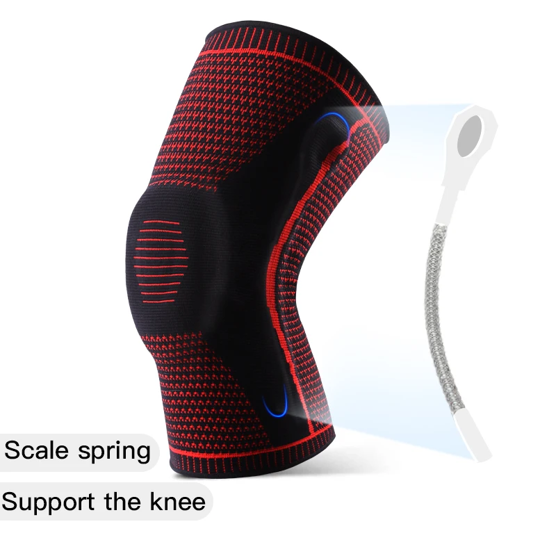 1 PC Knee Pads Strap Patella Medial Support Meniscus Silicone Compression Protection Sport Knee Braces Basketball Running