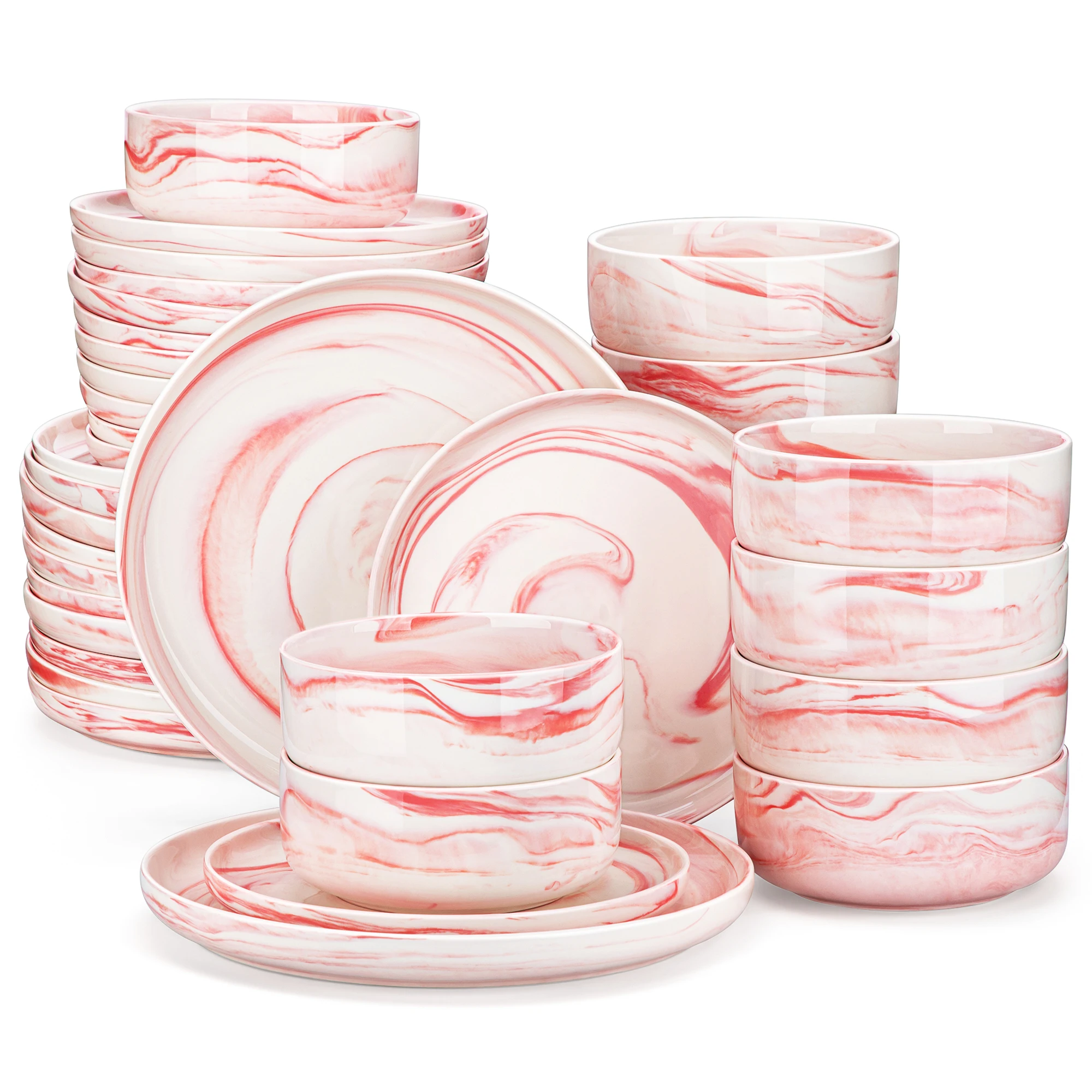 36 Piece Pink
