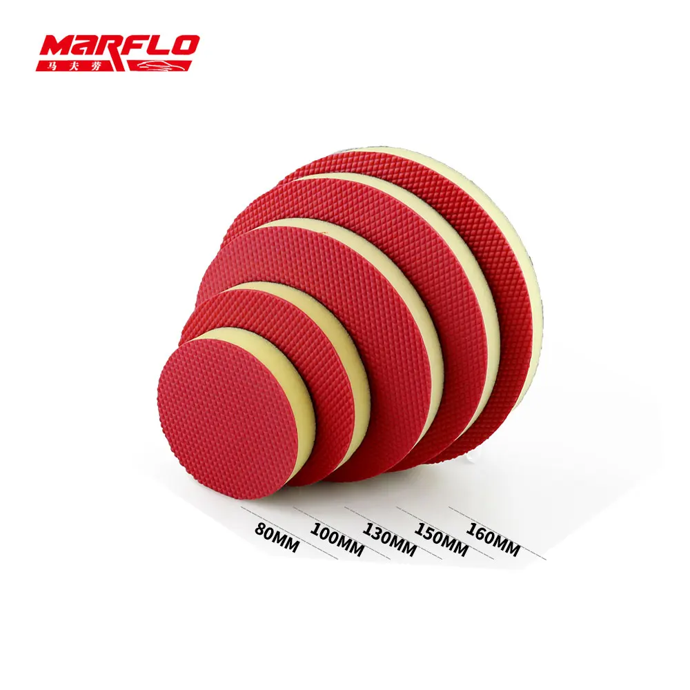Marflo King Grade Magic Clay Bar Pad Car Wash Sponge Brushes Car Cleaning Pad Paint Polish Auto Care Detailing 6 5 4 3 Inch car cleaning clay bar