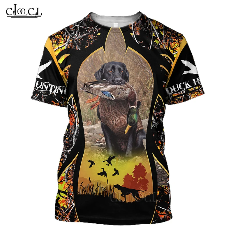 

Повседневная футболка HX для мужчин и женщин, уличная одежда в стиле Харадзюку, с коротким рукавом, с 3D принтом животных, утки, охоты, Прямая поставка, на лето