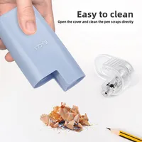 Electric Pencil Sharpener for Artists Kids Adults Colored Pencils Battery-Operated, Portable, Manual/Electric Compatible 3