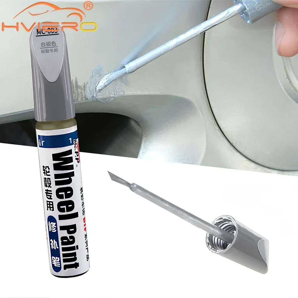 MC003 Repair Pen Aluminum Alloy Wheel Hub Renovation Maintenance Paint Brush Spray Silver Automobile Scratch Restorations Tools wheel repair kit wheel rim repair paste car scratch remover